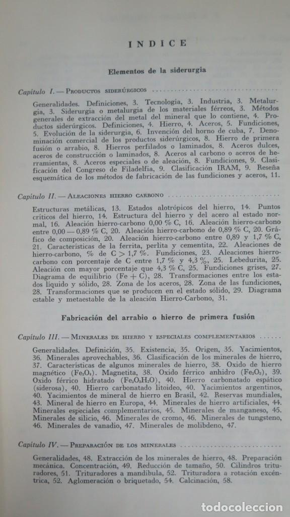 Libros de segunda mano: SIDERURGIA. PASCUAL A. PEZZANO - Foto 3