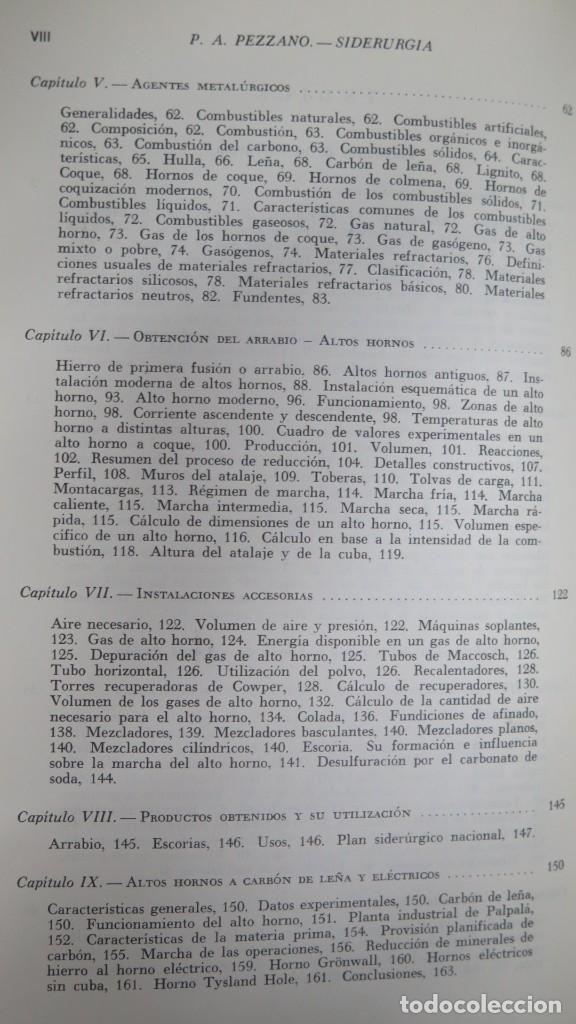 Libros de segunda mano: SIDERURGIA. PASCUAL A. PEZZANO - Foto 4