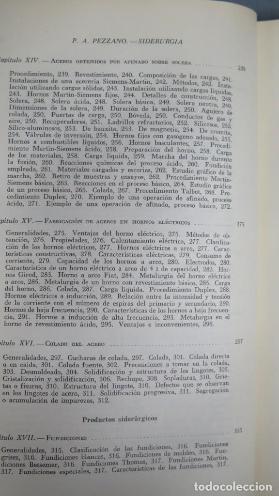 Libros de segunda mano: SIDERURGIA. PASCUAL A. PEZZANO - Foto 6