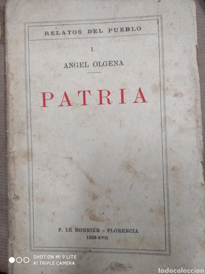 Libros de segunda mano: PATRIA. ANGEL OLGENA - Foto 1