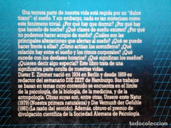 Libros de segunda mano: Dormir y so&ntilde;ar (Dieter E. Zimmer) Biblioteca Cient&iacute;fica Salvat 1988 - Foto 4
