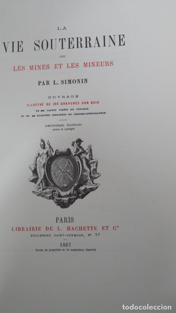 Libros de segunda mano: LA VIE SOUTERRANINE. L. SIMONIN. FACSIMIL - Foto 2
