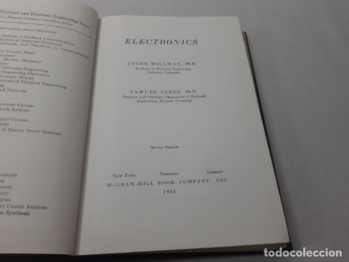 Libros de segunda mano: Electronics by J. Millman (1951) - Millman, J. - Foto 4