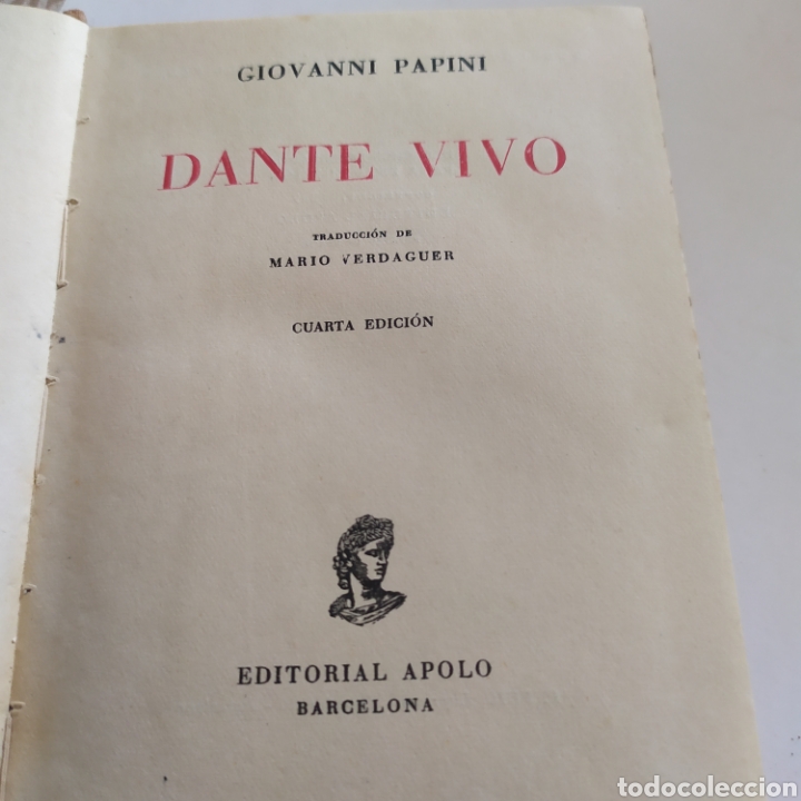 Libros de segunda mano: Dante vivo : editorial apolo 1949 - Foto 3