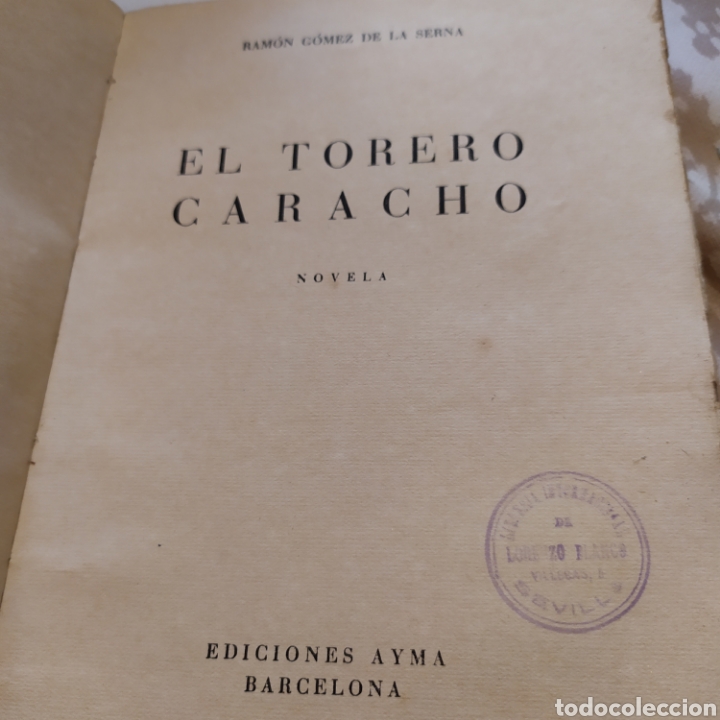 Libros de segunda mano: El torero caracho. Ediciones ayma barcelona.1944. - Foto 3