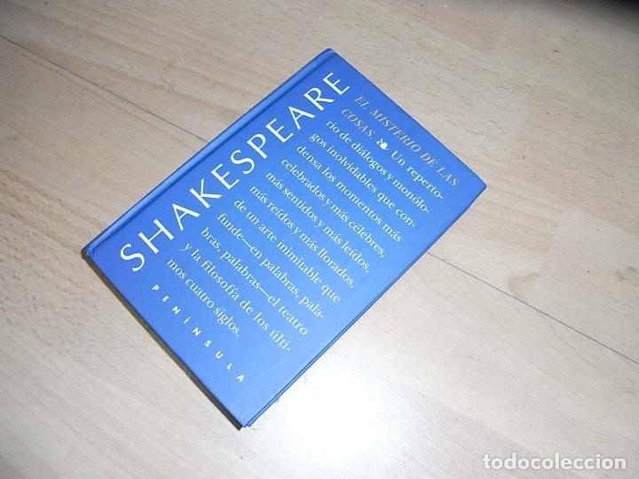 Libros de segunda mano: Shakespeare, El misterio de las cosas, Editorial Peninsula - Foto 1