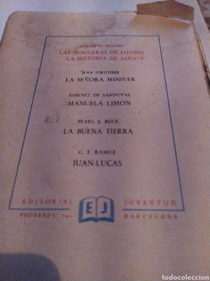 Libros de segunda mano: Luces y sangre : 1&deg;Edicion editorial juventud 1953 . - Foto 2