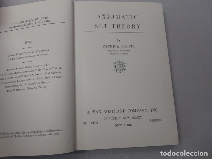 Libros de segunda mano: Axiomatic set theory por Patrick Suppes (?) - Suppes, Patrick - Foto 5