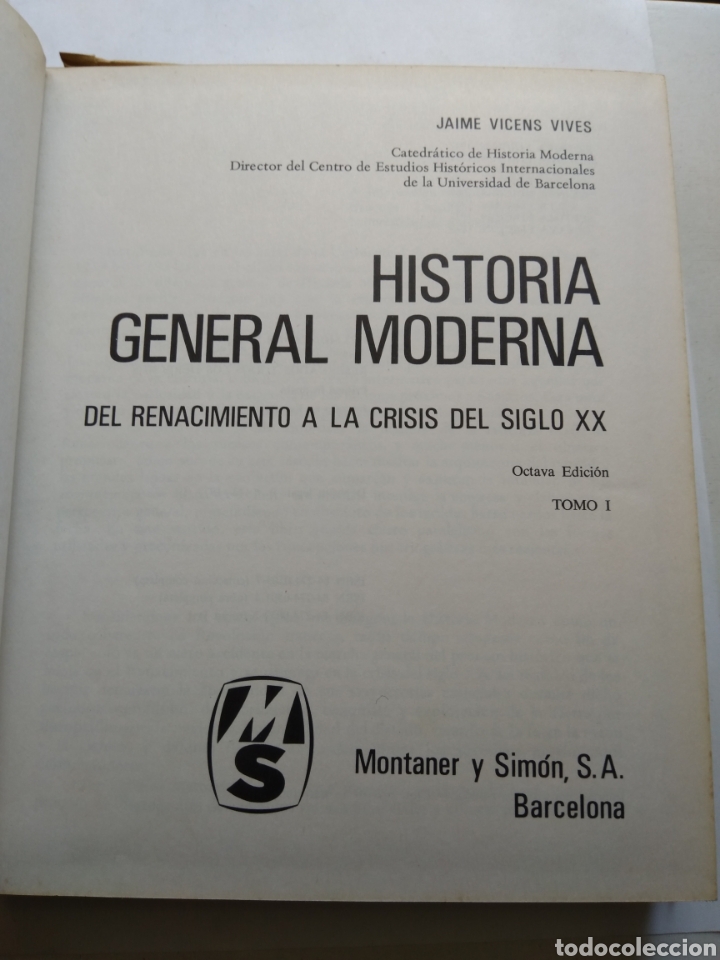 Libros de segunda mano: HISTORIA GENERAL MODERNA 2 TOMOS/JAIME VICENS VIVES - Foto 2