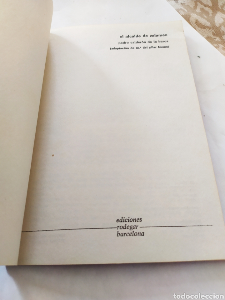 Libros de segunda mano: El alcalde de zalamea. de Calder&oacute;n de la Barca,1973. - Foto 3