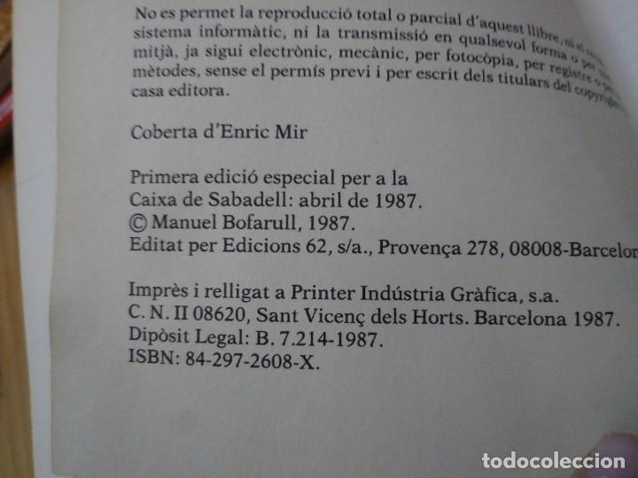 Libros de segunda mano: Libro ELS HEREUS DE LA TERRA Manuel Bofarull - Foto 2