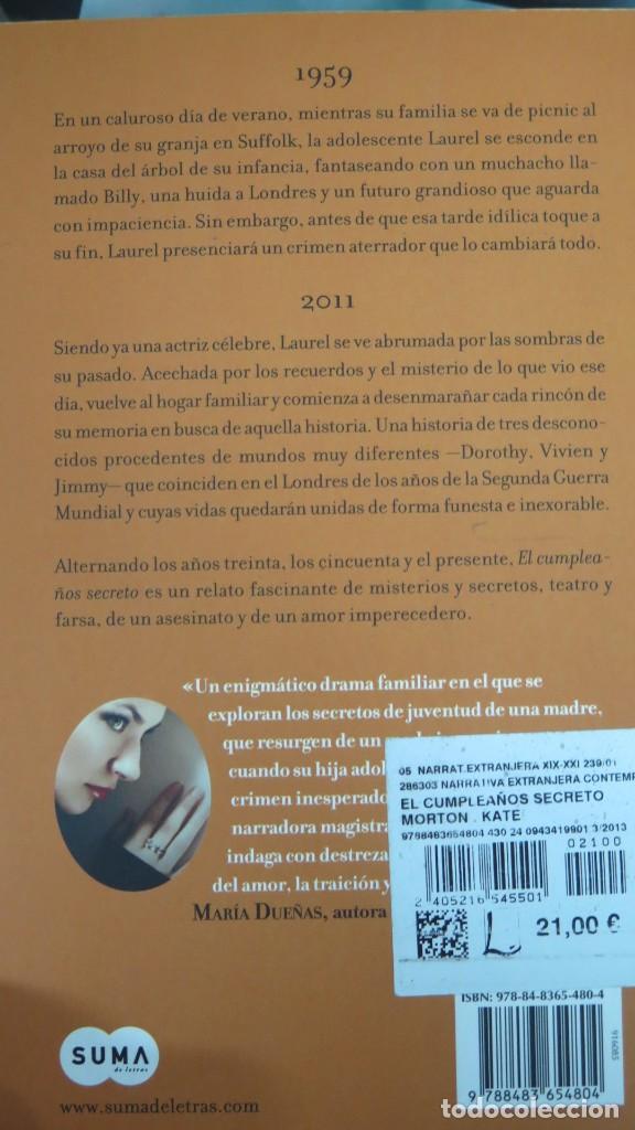 Libros de segunda mano: 2013.- EL CUMPLEA&Ntilde;OS SECRETO. MORTON - Foto 2