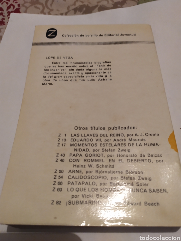 Libros de segunda mano: L&Oacute;PEZ DE VEGA Editorial juventud 1&deg; edicion (1963). - Foto 2