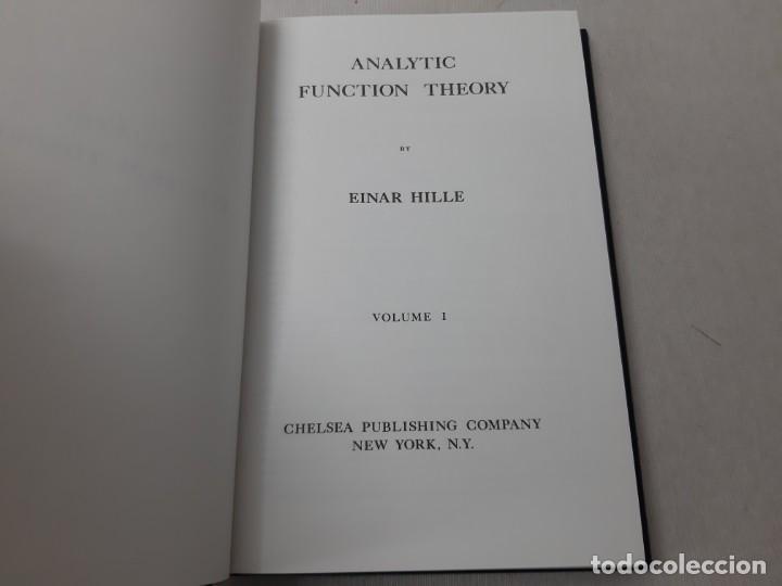 Libros de segunda mano: Analytic function theory por Einar Hille (1959) - Hille, Einar 4992 - Foto 2