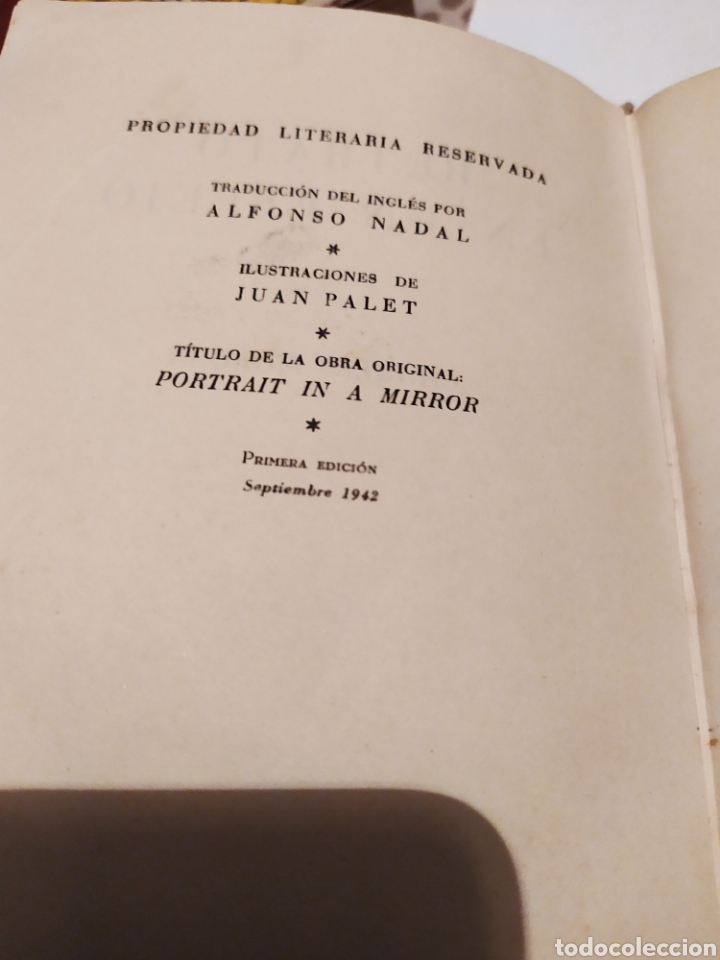 Libros de segunda mano: Retrato de un espejo 1&deg; edici&oacute;n de Charles morgan - Foto 5
