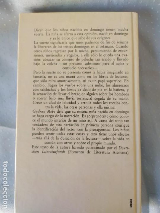 Libros de segunda mano: Nacida en domingo - Gudrun Mebs - Foto 2