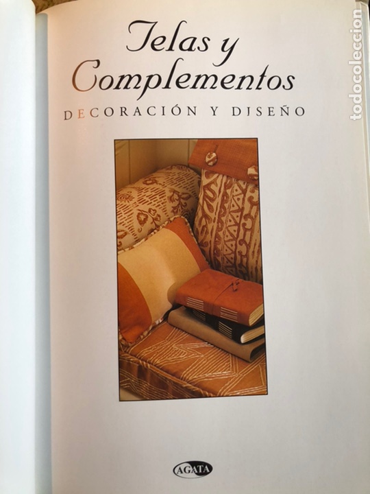 Libros de segunda mano: Libro Telas y Complementos. Decoraci&oacute;n y dise&ntilde;o. &Aacute;gata 1998 - Foto 3