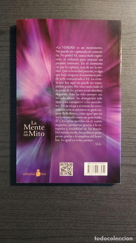 Libros de segunda mano: LA MENTE ES UN MITO. U.G KRISHNAMURTI. Editorial: SIRIO - Foto 5