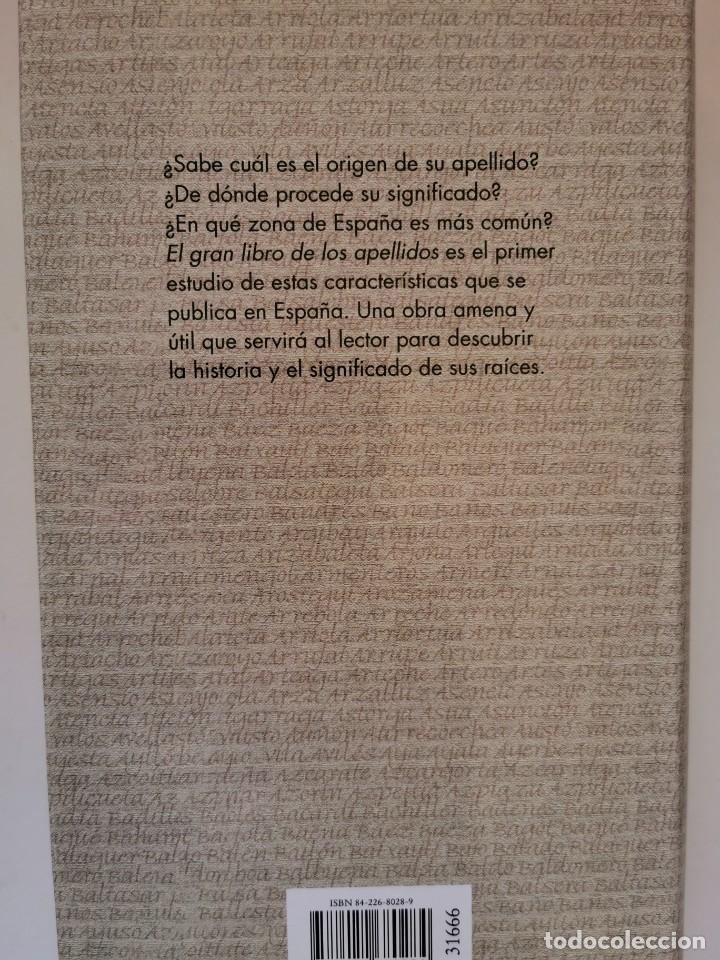 Libros de segunda mano: EL GRAN LIBRO DE LOS APELLIDOS. (JOSEP M&ordf; ALBAIG&Egrave;S) - Foto 3