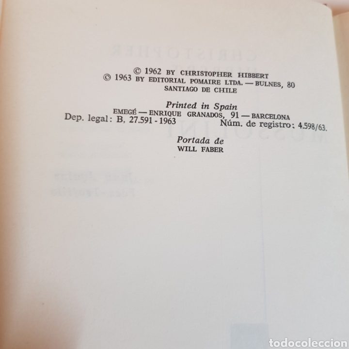 Libros de segunda mano: MUSSOLINI 1963 CHRISTOPHER HIBBERT - ED. POMAIRE - Foto 4