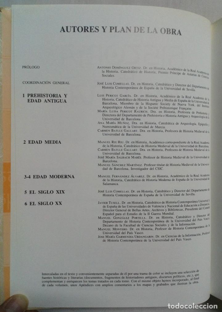 Libros de segunda mano: HISTORIA DE ESPA&Ntilde;A. OBRA COMPLETA EN 6 TOMOS. NUEVA PRECINTADA!!! - Foto 4