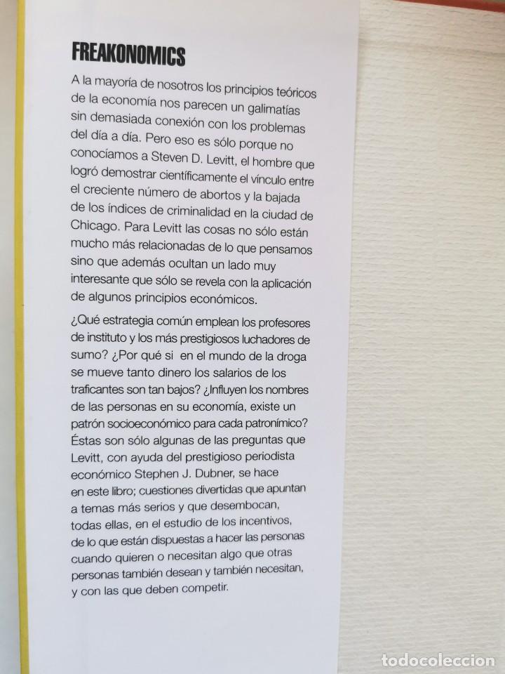 Libros de segunda mano: FREAKONOMICS. (STEVEN D.LEVITT Y STEPHEN J.DUBNER) - Foto 2