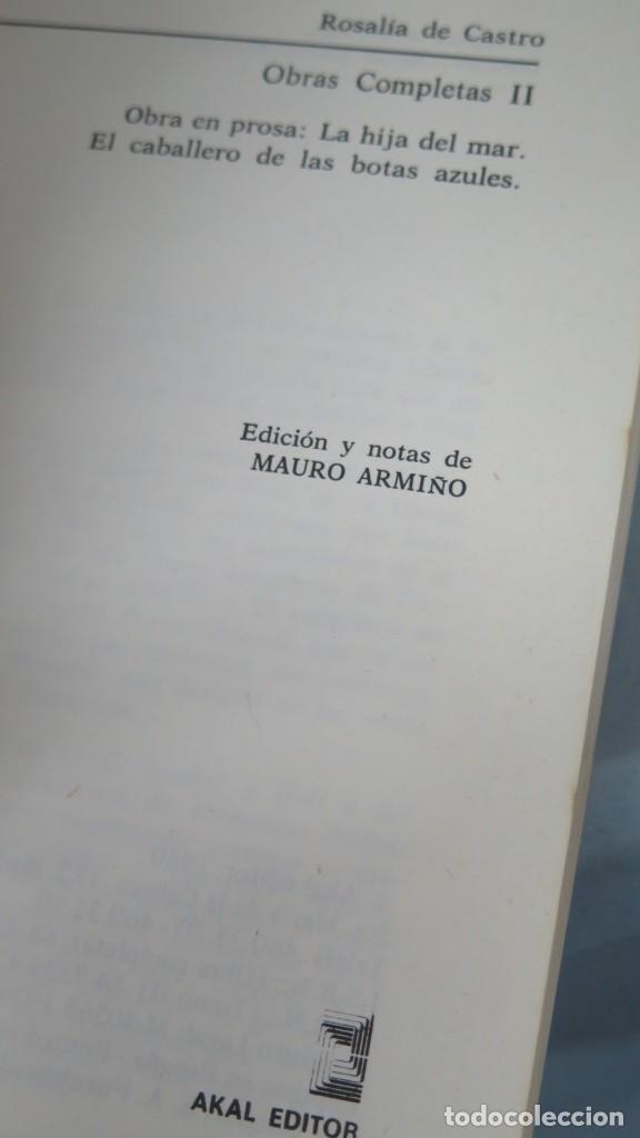 Libros de segunda mano: OBRA COMPLETA. ROSALIA DE CASTRO. TOMO 2 - Foto 2