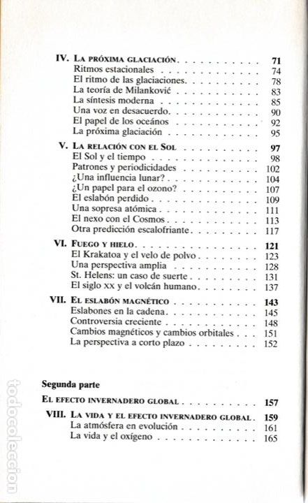 Libros de segunda mano: * CAMBIO CLIM&Aacute;TICO * El clima futuro / John Gribbin - Foto 2