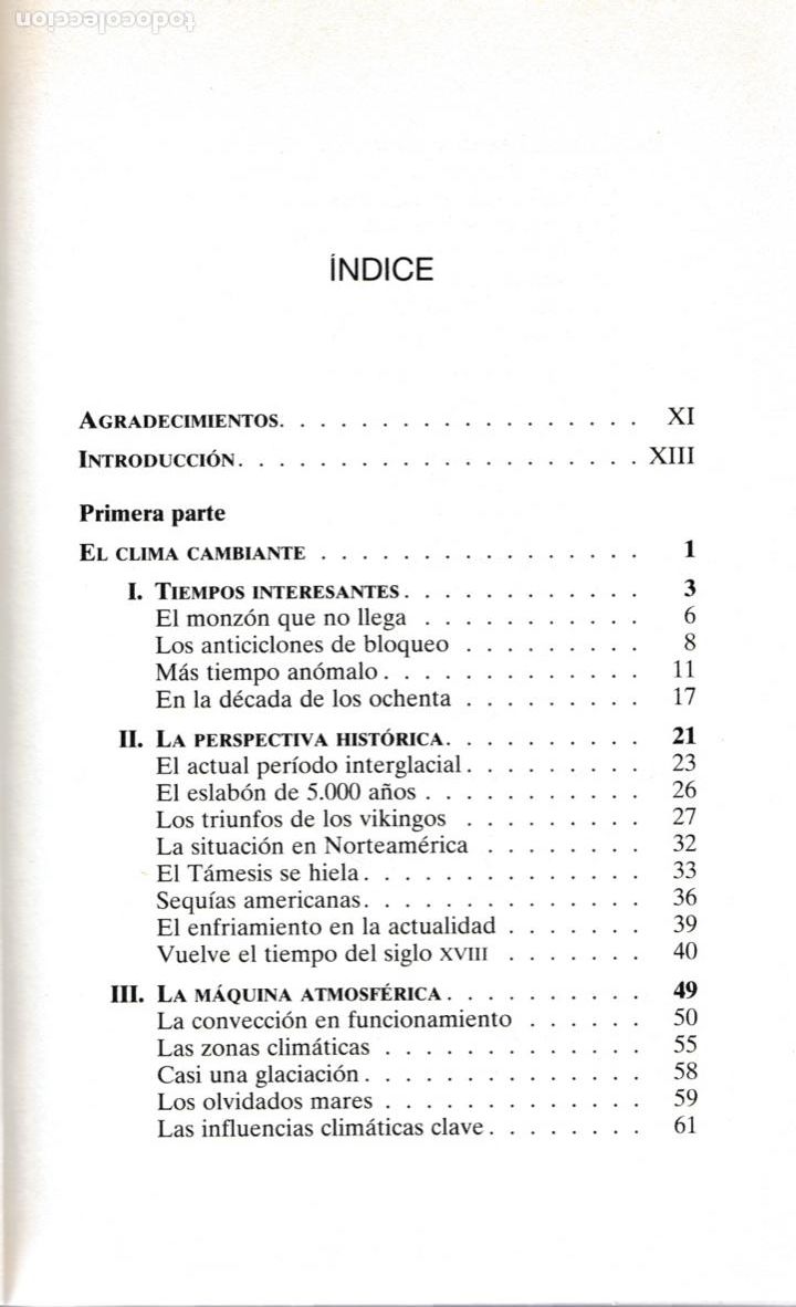 Libros de segunda mano: * CAMBIO CLIM&Aacute;TICO * El clima futuro / John Gribbin - Foto 3