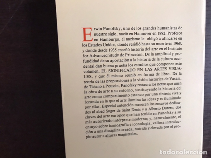 Libros de segunda mano: El significado en las artes visuales. Erwin Panofsky. Alianza Forma 4 - Foto 3