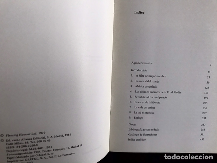 Libros de segunda mano: Hugh Honour: El romanticismo. Alianza forma 20 - Foto 4
