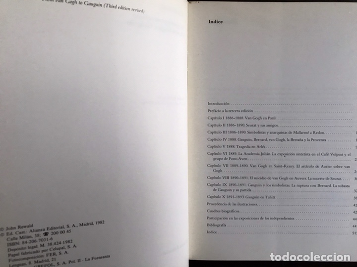 Libros de segunda mano: John Rewald: El Postimpresionismo. Alianza forma 31 - Foto 4