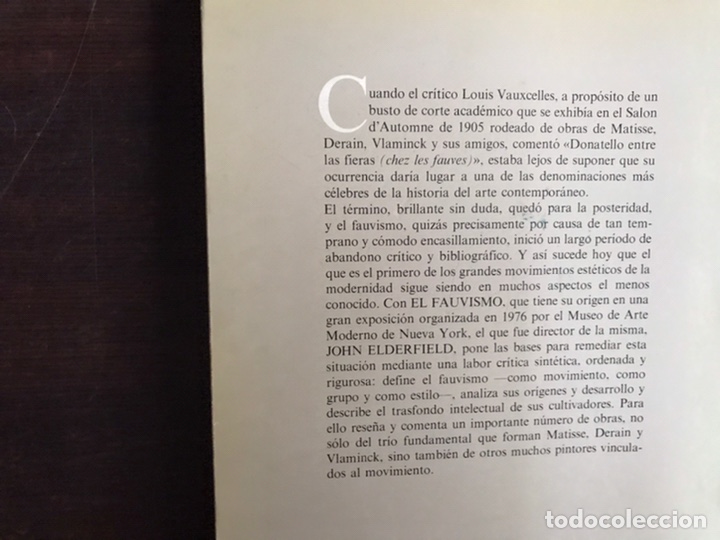 Libros de segunda mano: John Elderfield: El fauvismo. Alianza forma 33 - Foto 3