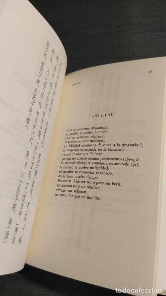 Libros de segunda mano: LAO ZI. (EL LIBRO DEL TAO). EDICION BILING&Uuml;E. ALFAGUARA 1990. - Foto 4