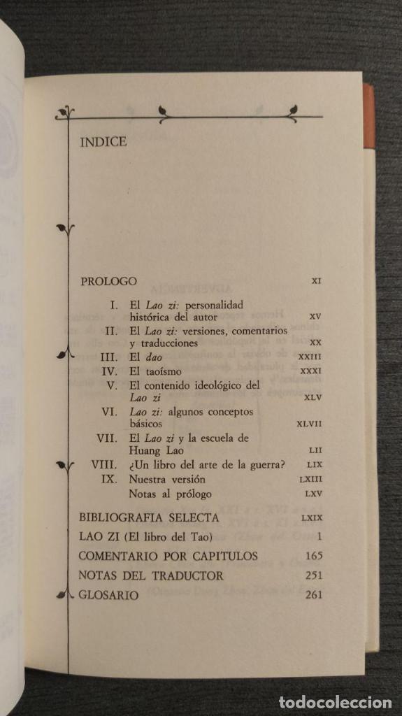 Libros de segunda mano: LAO ZI. (EL LIBRO DEL TAO). EDICION BILING&Uuml;E. ALFAGUARA 1990. - Foto 7