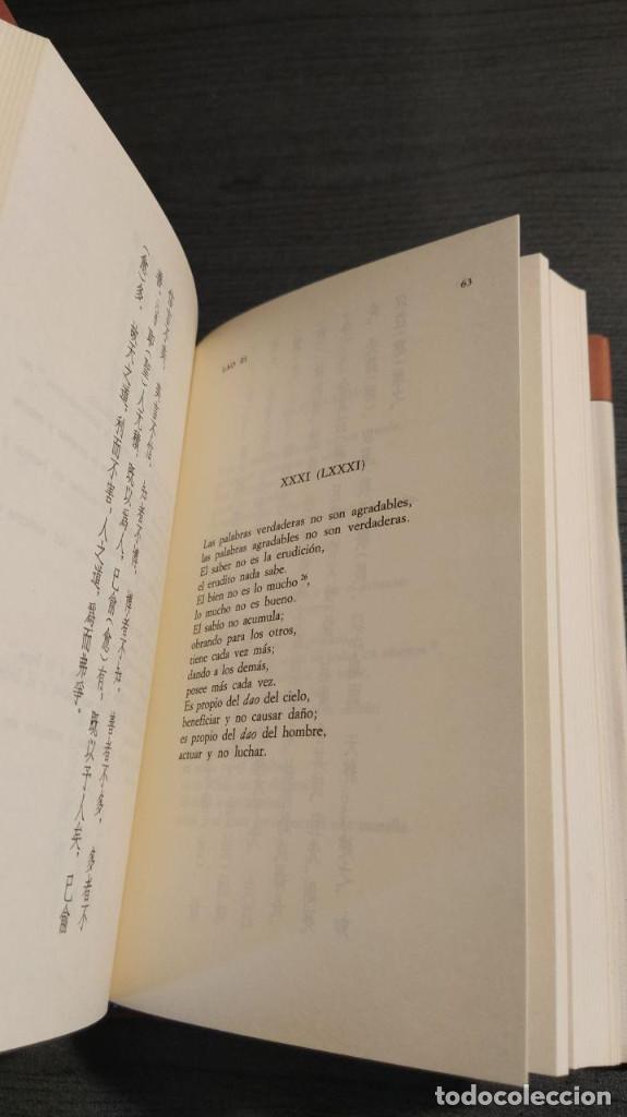 Libros de segunda mano: LAO ZI. (EL LIBRO DEL TAO). EDICION BILING&Uuml;E. ALFAGUARA 1990. - Foto 8
