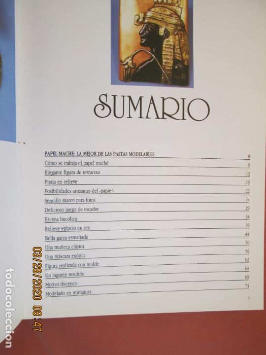 Libros de segunda mano: ESCUELA DE ARTESAN&Iacute;A - PAPEL MACH&Eacute; - QUORUM 1988. - Foto 3