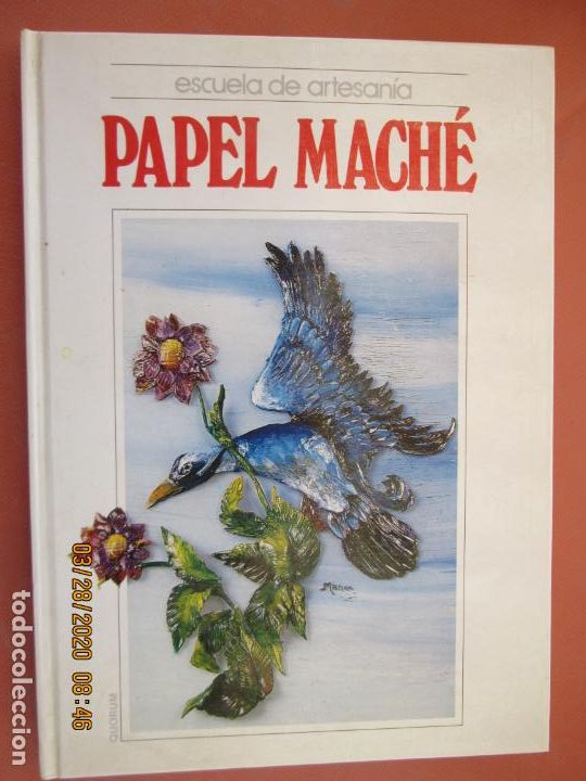 Libros de segunda mano: ESCUELA DE ARTESAN&Iacute;A - PAPEL MACH&Eacute; - QUORUM 1988. - Foto 1