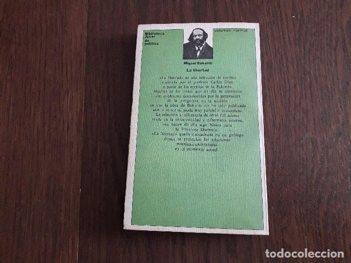 Libros de segunda mano: libro usado, La libertad, Miguel bakunin. Ediciones Jucar. - Foto 3