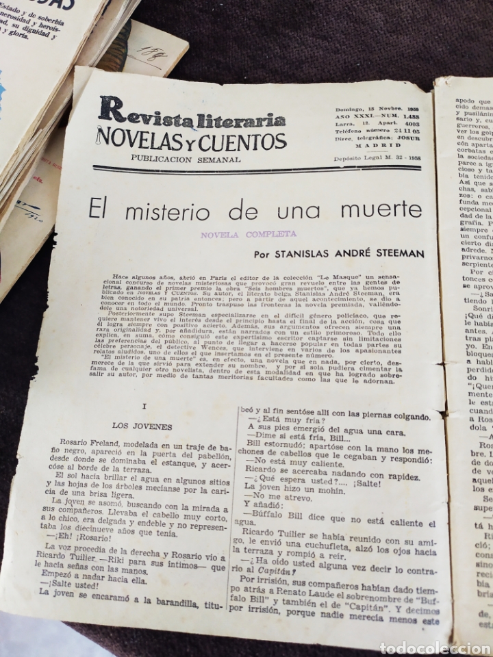 Libros de segunda mano: EL MISTERIO DE UNA MUERTE De S. A. STEEMAN. 1961. - Foto 2