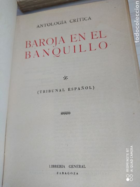 Libros de segunda mano: BAROJA EN EL BANQUILLO - ANTOLOGIA CRITICA - Foto 5