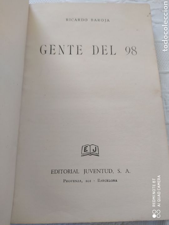 Libros de segunda mano: GENTE DEL 98 - RICARDO BAROJA - Foto 2
