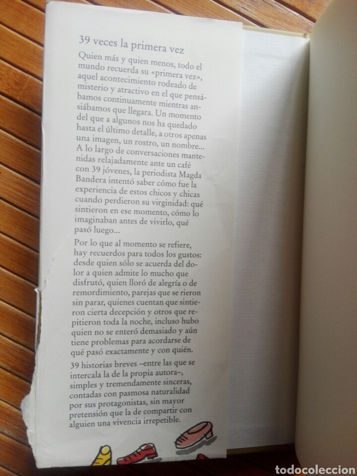 Libros de segunda mano: Libro 39 veces la primera vez - Magda Bandera - C&iacute;rculo de lectores - A&ntilde;o 2000 - Foto 3