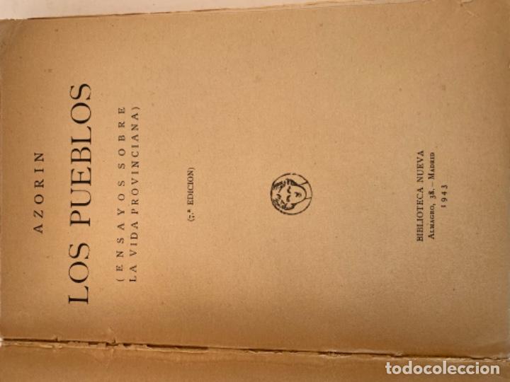 Libros de segunda mano: &ldquo;Los Pueblos&rdquo; de Azor&iacute;n&rdquo; - Foto 2