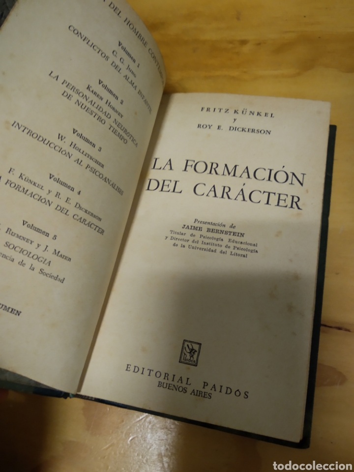 Libros de segunda mano: LA FORMACI&Oacute;N DEL CAR&Aacute;CTER. K&Uuml;NKEL. DICKERSON #4721 - Foto 3