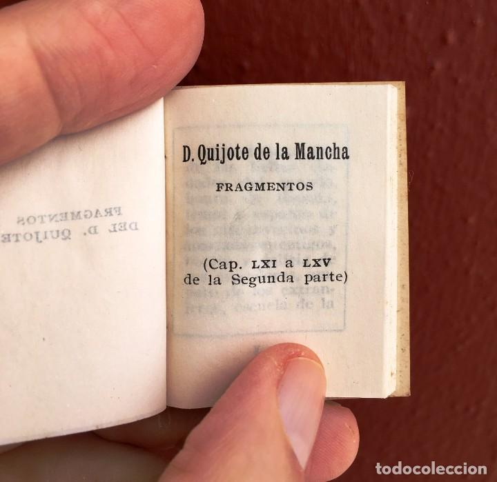 Libros de segunda mano: LIBRO MINIATURA - DON QUIJOTE DE LA MANCHA, FRAGMENTOS. - Foto 2