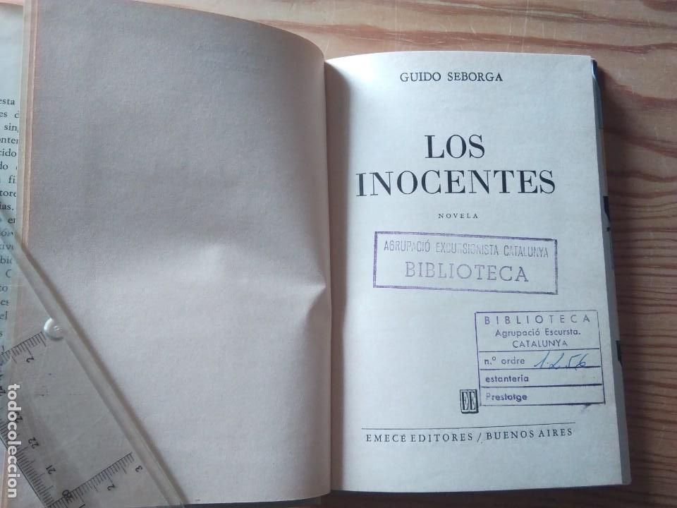 Libros de segunda mano: Novela 1963: LOS INOCENTES, de Guido Seborga - Foto 3