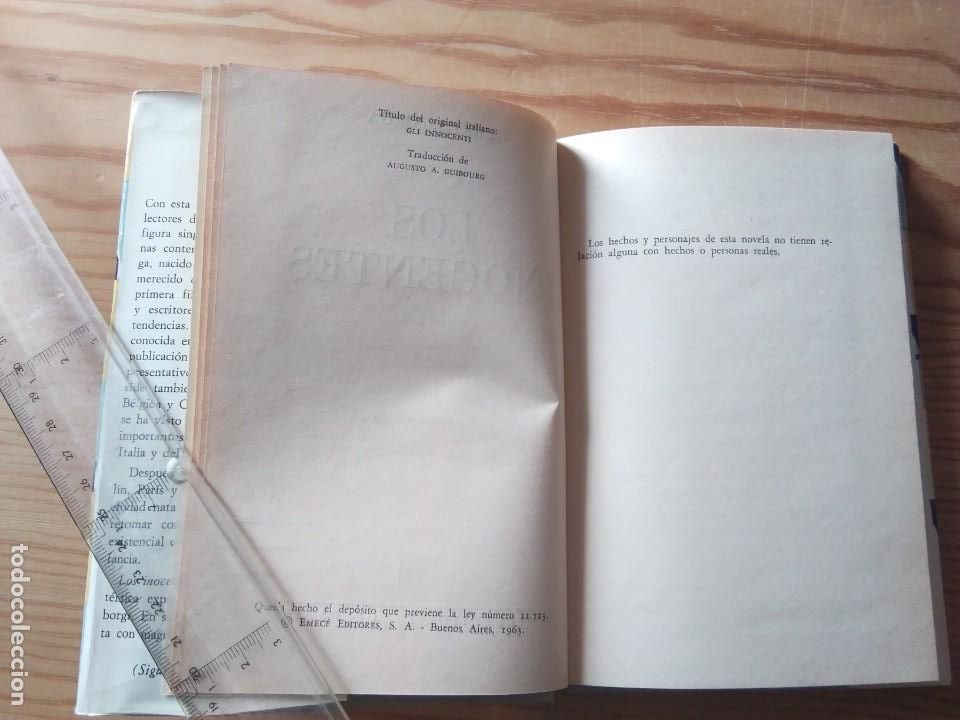 Libros de segunda mano: Novela 1963: LOS INOCENTES, de Guido Seborga - Foto 4