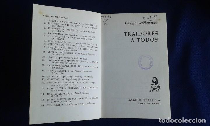 Libros de segunda mano: TRAIDORES A TODOS, COLECCI&Oacute;N ESFINGE N&ordm; 20, EDITORIAL NOGUER - Foto 1