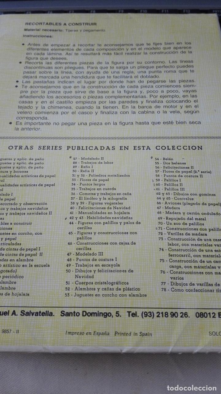 Libros de segunda mano: ACTIVIDADES MANUALES 14 - SALVATELLA - RECORTABLES A CONSTRUIR. - Foto 2